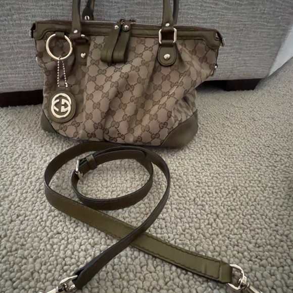 GUCCI Sukey 2 Way Top Handle Bag Satchel Tote - Picture 4 of 12